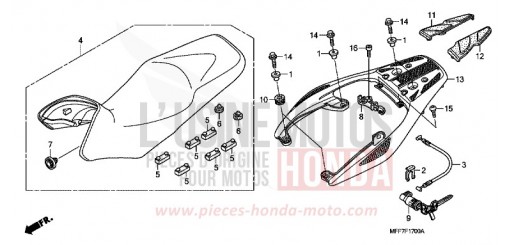 SEAT/REAR CARRIER XL700VA8 de 2008